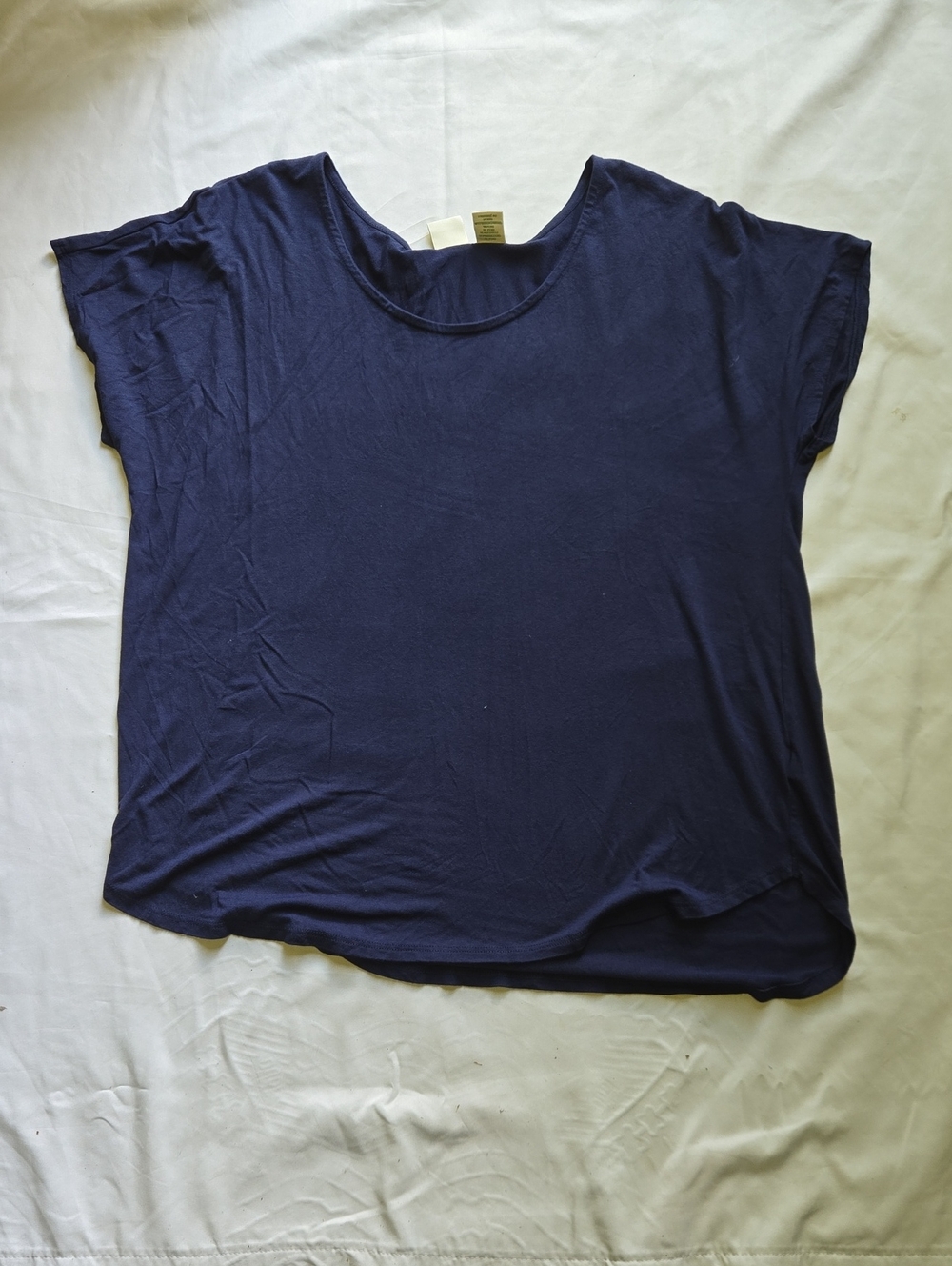 Classic Women's Navy Short-Sleeve Top